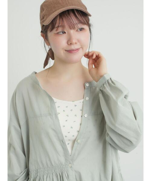 Samansa Mos2（サマンサ モスモス）の「柄アソートカップ付きキャミソール（キャミソール・レディース・キナリ/その他/ブラック/ブラウン・F）」の12枚目の写真