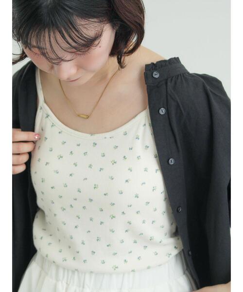 Samansa Mos2（サマンサ モスモス）の「柄アソートカップ付きキャミソール（キャミソール・レディース・キナリ/その他/ブラック/ブラウン・F）」の13枚目の写真