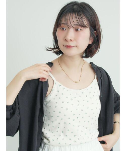 Samansa Mos2（サマンサ モスモス）の「柄アソートカップ付きキャミソール（キャミソール・レディース・キナリ/その他/ブラック/ブラウン・F）」の15枚目の写真