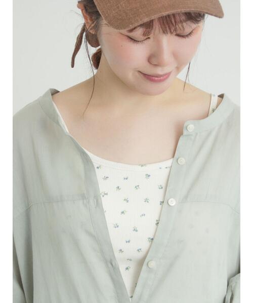 Samansa Mos2（サマンサ モスモス）の「柄アソートカップ付きキャミソール（キャミソール・レディース・キナリ/その他/ブラック/ブラウン・F）」の2枚目の写真