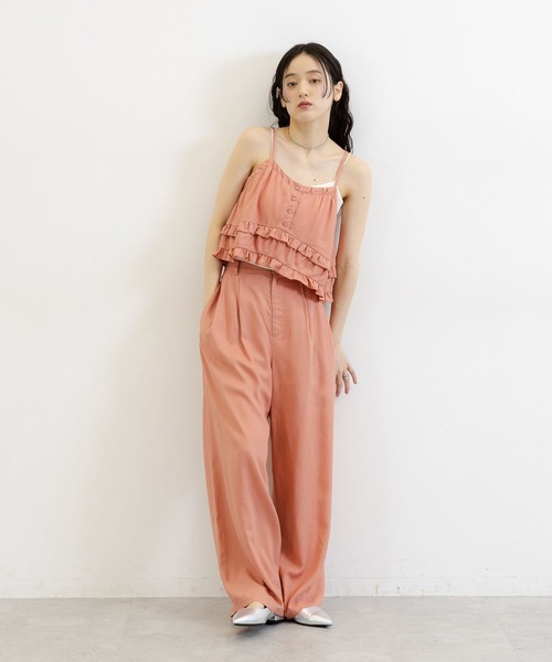 RAGEBLUE（レイジブルー）の「リネンフリルビスチェ/セットアップ対応（キャミソール・レディース・ホワイト/レッド・FREE）」の19枚目の写真