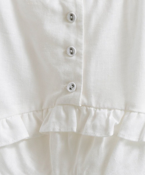 RAGEBLUE（レイジブルー）の「リネンフリルビスチェ/セットアップ対応（キャミソール・レディース・ホワイト/レッド・FREE）」の6枚目の写真