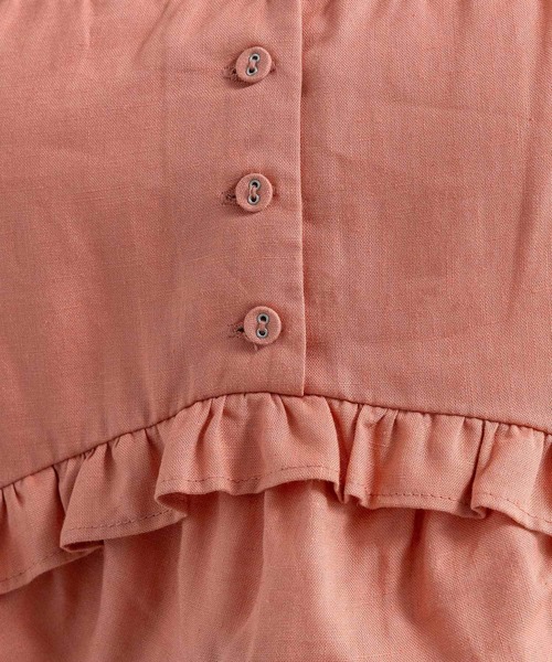 RAGEBLUE（レイジブルー）の「リネンフリルビスチェ/セットアップ対応（キャミソール・レディース・ホワイト/レッド・FREE）」の5枚目の写真