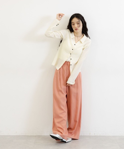 RAGEBLUE（レイジブルー）の「リネンフリルビスチェ/セットアップ対応（キャミソール・レディース・ホワイト/レッド・FREE）」の3枚目の写真