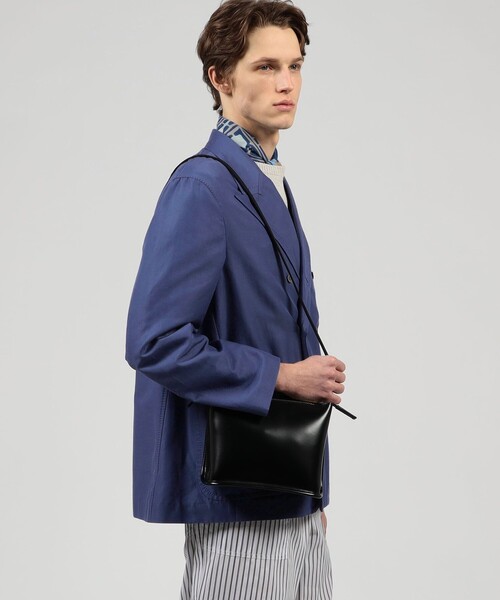 PIENI（ピエニ）の「PIENI SHOULDER S PVC×ピッグレザー ミニショルダーバッグ（ショルダーバッグ・メンズ・ブラック・FREE）」の2枚目の写真