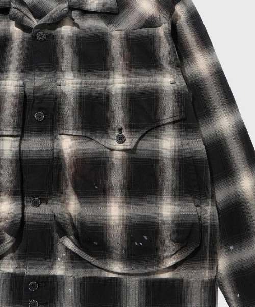 FACCIES（ファチーズ）の「【FACCIES】FADED OMBRE WESTERN SHORT BLS（シャツ/ブラウス・メンズ・ブラック/グレー・1）」の9枚目の写真