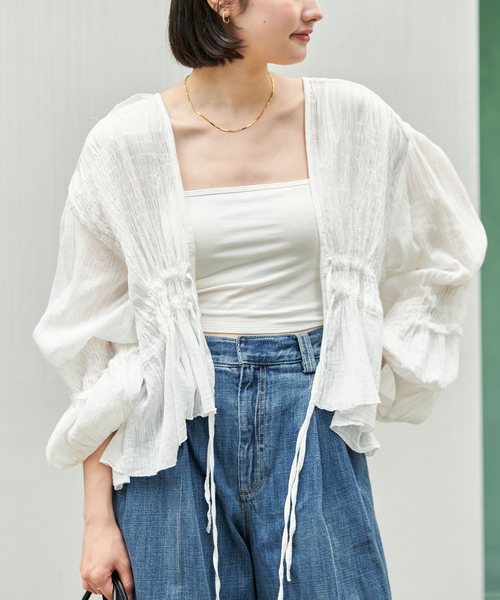 plage（プラージュ）の「《WEB限定追加》R’IAM SWEET ブラウス（シャツ/ブラウス・レディース・ブラック/ホワイト・FREE）」の22枚目の写真