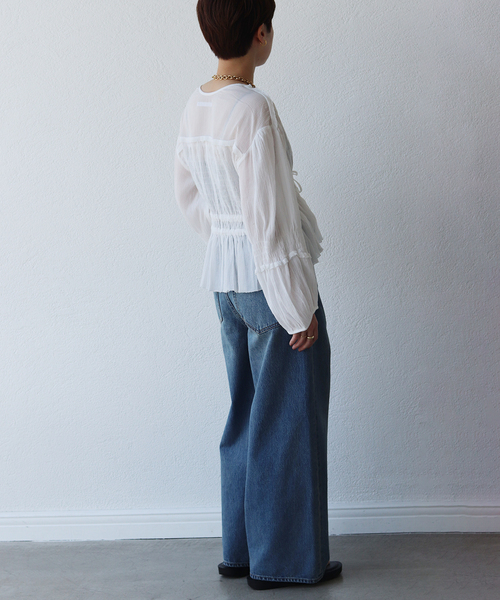 plage（プラージュ）の「《WEB限定追加》R’IAM SWEET ブラウス（シャツ/ブラウス・レディース・ブラック/ホワイト・FREE）」の20枚目の写真