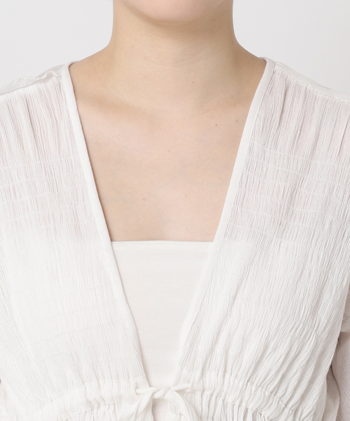 plage（プラージュ）の「《WEB限定追加》R’IAM SWEET ブラウス（シャツ/ブラウス・レディース・ブラック/ホワイト・FREE）」の12枚目の写真