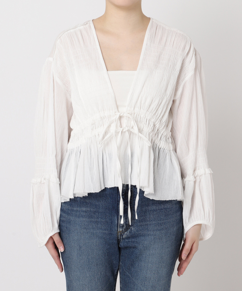 plage（プラージュ）の「《WEB限定追加》R’IAM SWEET ブラウス（シャツ/ブラウス・レディース・ブラック/ホワイト・FREE）」の6枚目の写真