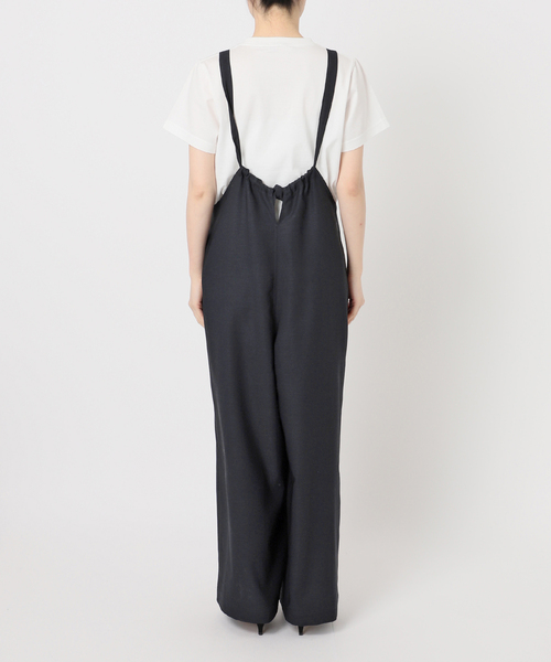 Spick & Span(スピックアンドスパン)の「《WEB限定 / 追加》ドライクロスコンビネゾン(サロペット/オーバーオール・レディース・ネイビー/ベージュ・38/36)」の12枚目の写真