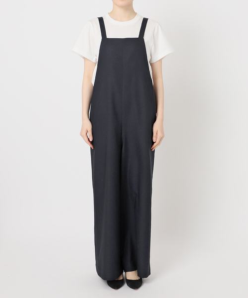 Spick & Span(スピックアンドスパン)の「《WEB限定 / 追加》ドライクロスコンビネゾン(サロペット/オーバーオール・レディース・ネイビー/ベージュ・38/36)」の4枚目の写真