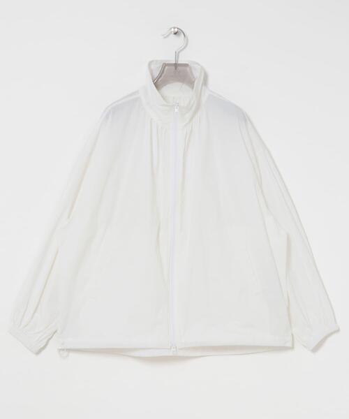URBAN RESEARCH（アーバンリサーチ）の「撥水ナイロンギャザーブルゾン（ブルゾン・レディース・チャコールグレー/ホワイト・FREE）」の10枚目の写真