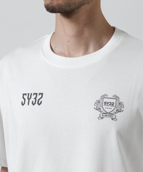 SY32 by SWEET YEARS(エスワイサーティトゥバイスィートイヤーズ)の「SY32 by SWEET YEARS /エスワイサーティトゥ バイ スィートイヤーズ/EMBLEM LOGO TEE(Tシャツ/カットソー・メンズ・ホワイト/ブラック・M/L/XL)」の13枚目の写真