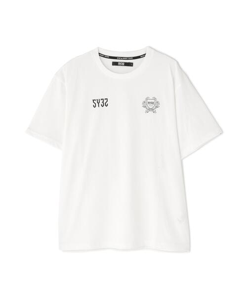 SY32 by SWEET YEARS(エスワイサーティトゥバイスィートイヤーズ)の「SY32 by SWEET YEARS /エスワイサーティトゥ バイ スィートイヤーズ/EMBLEM LOGO TEE(Tシャツ/カットソー・メンズ・ホワイト/ブラック・M/L/XL)」の16枚目の写真