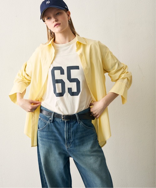uchi.(ウチ)の「カラーオーバーシャツ(シャツ/ブラウス・レディース・パープル/ピンク/イエロー/グリーン・FREE)」の4枚目の写真
