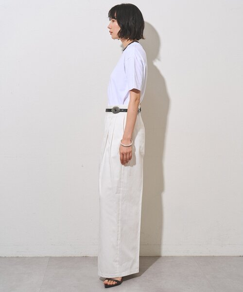 Whim Gazette（ウィムガゼット）の「ヴィンテージ天竺Tシャツ（Tシャツ/カットソー・レディース・グレイッシュベージュ/ブラウン/ベージュ/オフホワイト・FREE）」の11枚目の写真