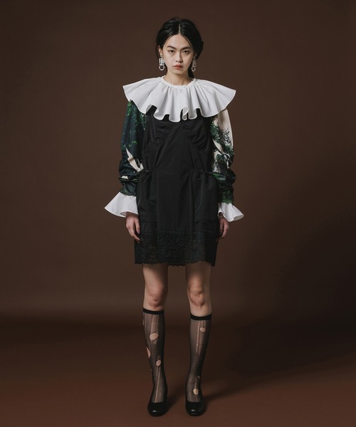 NON TOKYO（ノントーキョー）の「PRINT KNIT PULLOVER TOP（ニット/セーター・レディース・カーキ/パープル/カラフル・1/2/3）」の4枚目の写真