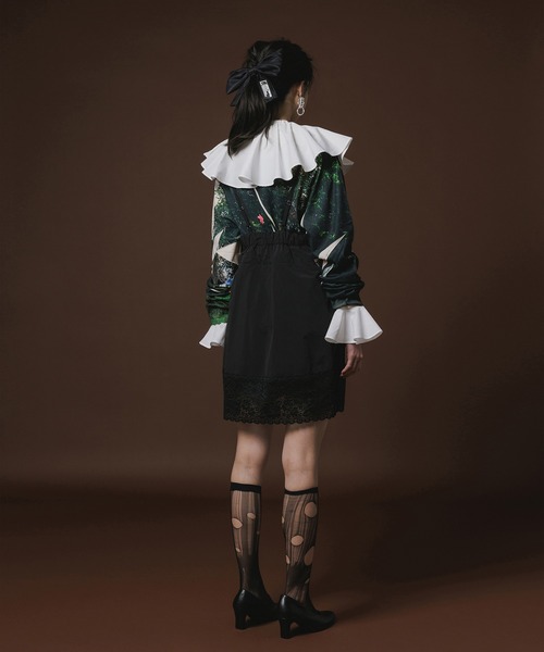 NON TOKYO（ノントーキョー）の「PRINT KNIT PULLOVER TOP（ニット/セーター・レディース・カーキ/パープル/カラフル・1/2/3）」の6枚目の写真
