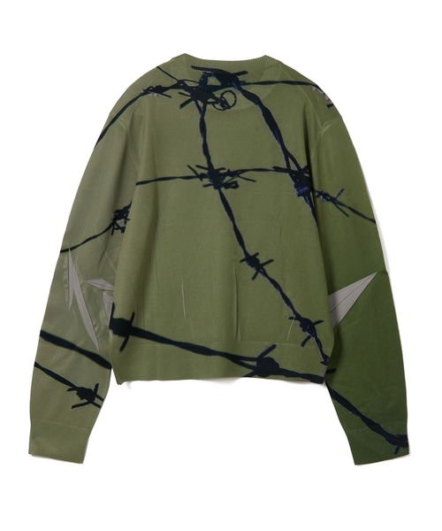 NON TOKYO（ノントーキョー）の「PRINT KNIT PULLOVER TOP（ニット/セーター・レディース・カーキ/パープル/カラフル・1/2/3）」の11枚目の写真
