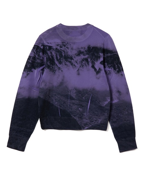 NON TOKYO（ノントーキョー）の「PRINT KNIT PULLOVER TOP（ニット/セーター・レディース・カーキ/パープル/カラフル・1/2/3）」の13枚目の写真