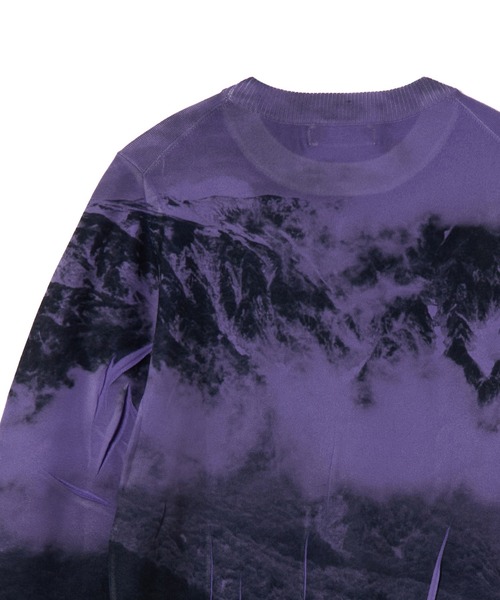 NON TOKYO（ノントーキョー）の「PRINT KNIT PULLOVER TOP（ニット/セーター・レディース・カーキ/パープル/カラフル・1/2/3）」の16枚目の写真