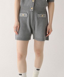ゴールドボタンステッチショートパンツ　670463