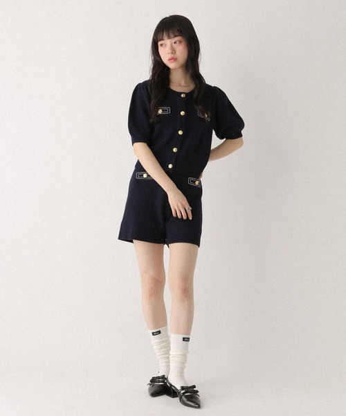 Heather(ヘザー)の「ゴールドボタンステッチショートパンツ 670463(その他パンツ・レディース・アイボリー/グレー/ネイビー・FREE)」の11枚目の写真