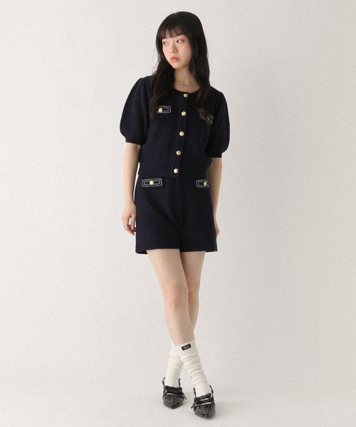 Heather(ヘザー)の「ゴールドボタンステッチショートパンツ 670463(その他パンツ・レディース・アイボリー/グレー/ネイビー・FREE)」の12枚目の写真
