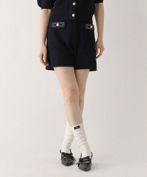 Heather(ヘザー)の「ゴールドボタンステッチショートパンツ 670463(その他パンツ・レディース・アイボリー/グレー/ネイビー・FREE)」の14枚目の写真