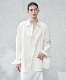 J'RIUM（ジェイリウム）の「[ウィメンズ] ケインリネンハンティングジャケットアイボリー（ミリタリージャケット）」