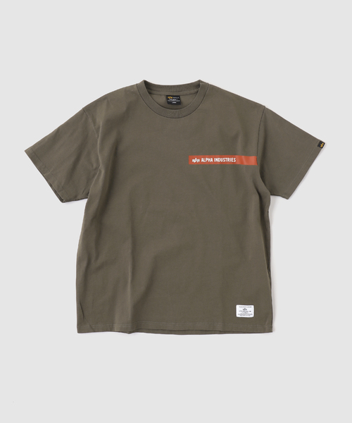 Alpha Industries（アルファインダストリーズ）の「ALPHA INDUSTRIES / アルファ インダストリーズ ALPHA RED RIBBON T-SHIRT（Tシャツ/カットソー・メンズ・カーキ/ブラック/ホワイト・LARGE/MEDIUM/SMALL）」の3枚目の写真