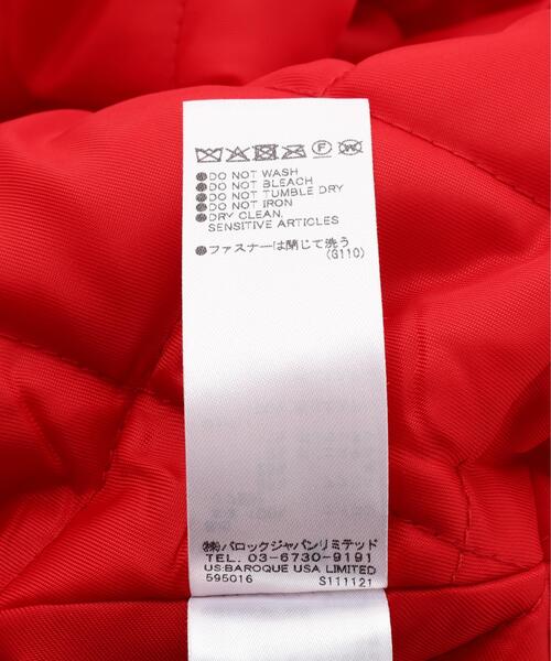 MOUSSY(マウジー)の「VAQUERA×MOUSSY/ヴァケラ×マウジー/VQ AVIATOR JACKET(ブルゾン・レディース・レッド/ブラック・S/M)」の10枚目の写真