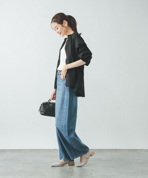 GLOBAL WORK(グローバルワーク)の「meets India/ハシゴレースブラウス/601190(シャツ/ブラウス・レディース・ブルー/オフホワイト/イエロー/ブラック・LARGE/MEDIUM)」の9枚目の写真