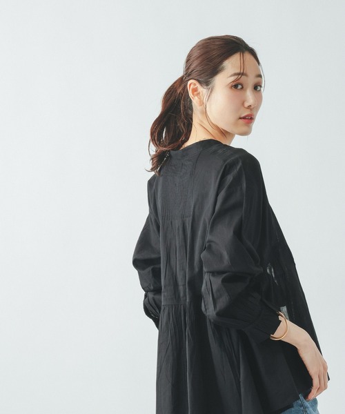GLOBAL WORK(グローバルワーク)の「meets India/ハシゴレースブラウス/601190(シャツ/ブラウス・レディース・ブルー/オフホワイト/イエロー/ブラック・LARGE/MEDIUM)」の12枚目の写真