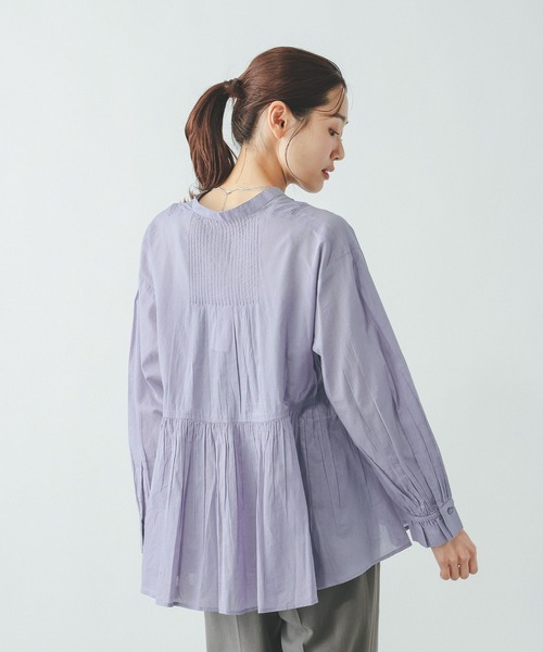 GLOBAL WORK(グローバルワーク)の「meets India/ハシゴレースブラウス/601190(シャツ/ブラウス・レディース・ブルー/オフホワイト/イエロー/ブラック・LARGE/MEDIUM)」の16枚目の写真