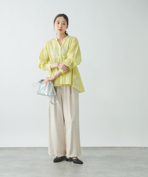 GLOBAL WORK(グローバルワーク)の「meets India/ハシゴレースブラウス/601190(シャツ/ブラウス・レディース・ブルー/オフホワイト/イエロー/ブラック・LARGE/MEDIUM)」の18枚目の写真
