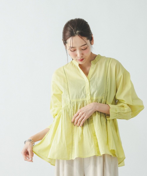 GLOBAL WORK(グローバルワーク)の「meets India/ハシゴレースブラウス/601190(シャツ/ブラウス・レディース・ブルー/オフホワイト/イエロー/ブラック・LARGE/MEDIUM)」の19枚目の写真