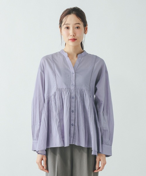 GLOBAL WORK(グローバルワーク)の「meets India/ハシゴレースブラウス/601190(シャツ/ブラウス・レディース・ブルー/オフホワイト/イエロー/ブラック・LARGE/MEDIUM)」の21枚目の写真