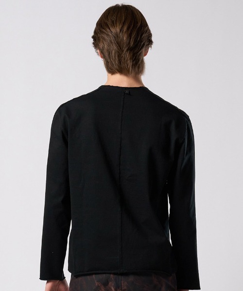 wjk(ダヴルジェイケイ)の「mlt5660- tight jersey cut-off L-S ロングスリーブカットソー(7137 cj57j)(Tシャツ/カットソー・メンズ・ホワイト/ダークネイビー/チャコールグレー/ブラック・S/M/L/XL)」の18枚目の写真