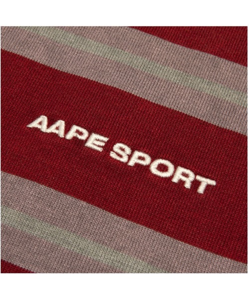 AAPE BY A BATHING APE（エーエイプバイアベイシングエイプ）の「AAPE MAIN BORDER POLO（ポロシャツ・メンズ・レッド系その他・LARGE/SMALL/MEDIUM/X-LARGE）」の10枚目の写真