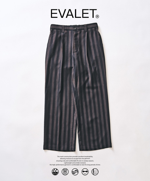 417 EDIFICE（フォーワンセブンエディフィス）の「【EVALET / エバレット】メッシュ ワイドパンツ "セットアップ着用可能"（スラックス・メンズ・アイボリー/ブラック/ダークブルー/ベージュ/ベージュ系その他・LARGE/MEDIUM/SMALL）」の5枚目の写真