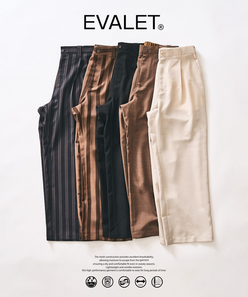 417 EDIFICE（フォーワンセブンエディフィス）の「【EVALET / エバレット】メッシュ ワイドパンツ "セットアップ着用可能"（スラックス・メンズ・アイボリー/ブラック/ダークブルー/ベージュ/ベージュ系その他・LARGE/MEDIUM/SMALL）」の6枚目の写真