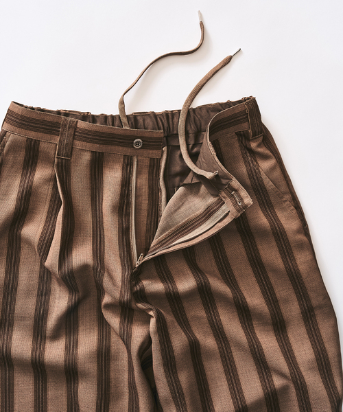 417 EDIFICE（フォーワンセブンエディフィス）の「【EVALET / エバレット】メッシュ ワイドパンツ "セットアップ着用可能"（スラックス・メンズ・アイボリー/ブラック/ダークブルー/ベージュ/ベージュ系その他・LARGE/MEDIUM/SMALL）」の8枚目の写真