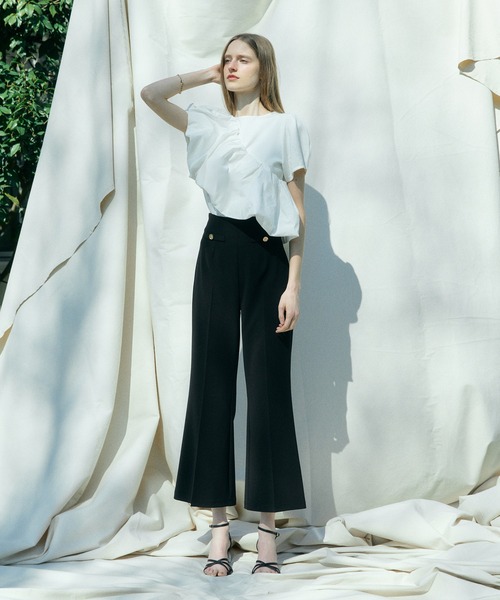 EIMY ISTOIRE(エイミーイストワール)の「MULCH WAY BALLERINA TEE(Tシャツ/カットソー・レディース・ホワイト/ブラック/ライトピンク・F)」の11枚目の写真