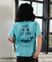  J.J camp（ジェイジェイキャンプ）の「兄弟・姉妹で着られるTシャツキッズ 半袖 ワンポイント刺しゅう kujira to camp（Tシャツ/カットソー）」