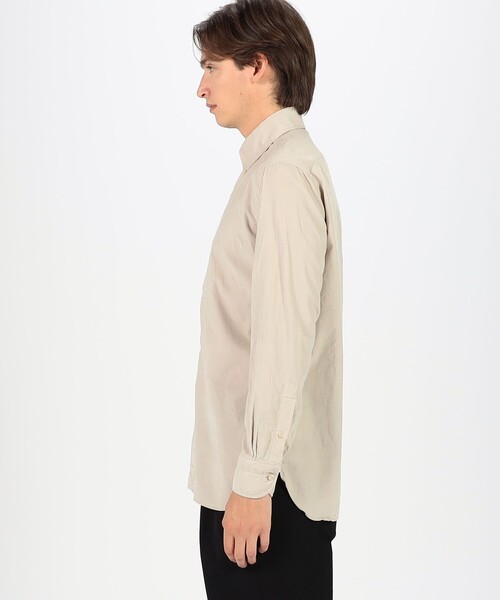 LUIGI BORRELLI(ルイジボレッリ)の「【別注】LUIGI BORRELLI GABLE コットンコーデュロイ ボタンダウンシャツ(シャツ/ブラウス・メンズ・ライトブルー/ライトブラウン/ライトベージュ・M/L/S)」の6枚目の写真