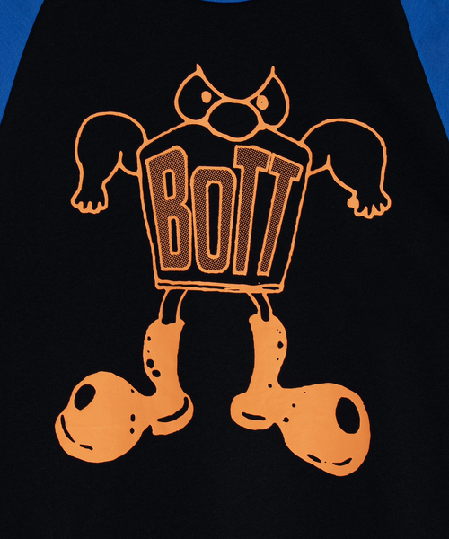 BOTT(ボット)の「BoTT / ボット Big Boots Raglan L/S Tee(Tシャツ/カットソー・メンズ・ブラック/ホワイト・LARGE/X-LARGE)」の3枚目の写真