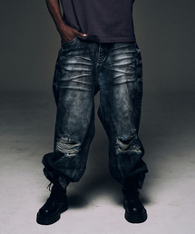 CORNERBLESS（コーナーブレス）の「WIDE DESTROYED DIRTY DENIM PANTS（デニムパンツ）」