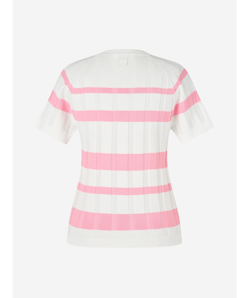 LORDLOAR(ロードロアル)の「ストライプリブラウンドニット PINK(ニット/セーター・レディース・その他・SMALL/MEDIUM/LARGE)」の5枚目の写真
